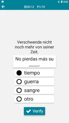 Spanish - German android App screenshot 0