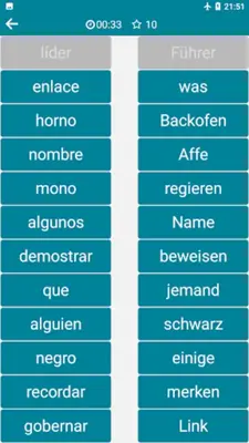 Spanish - German android App screenshot 1
