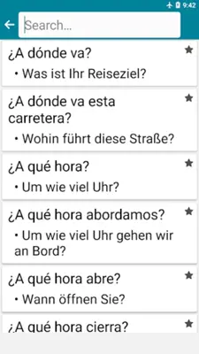 Spanish - German android App screenshot 4