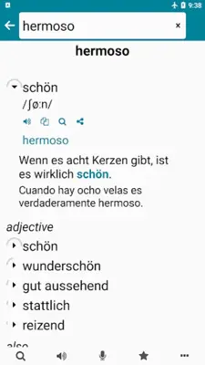 Spanish - German android App screenshot 6